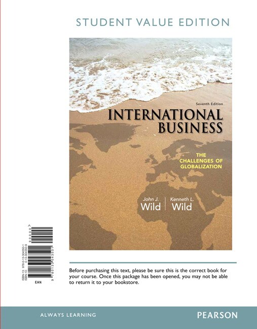 Wild & Wild, International Business The Challenges of Globalization