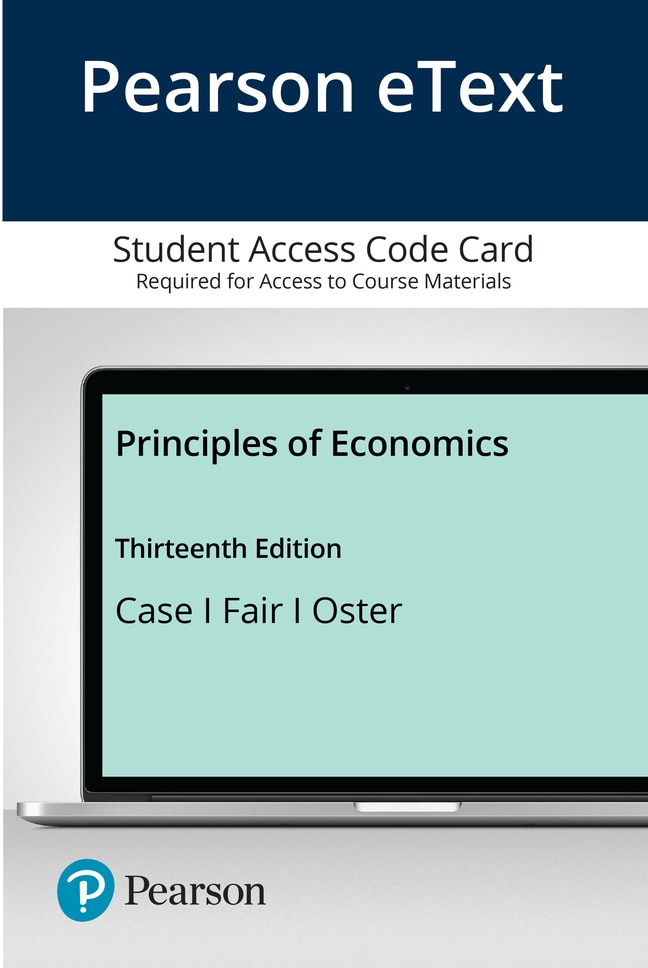 Pearson eText Principles of Economics -- Access Card