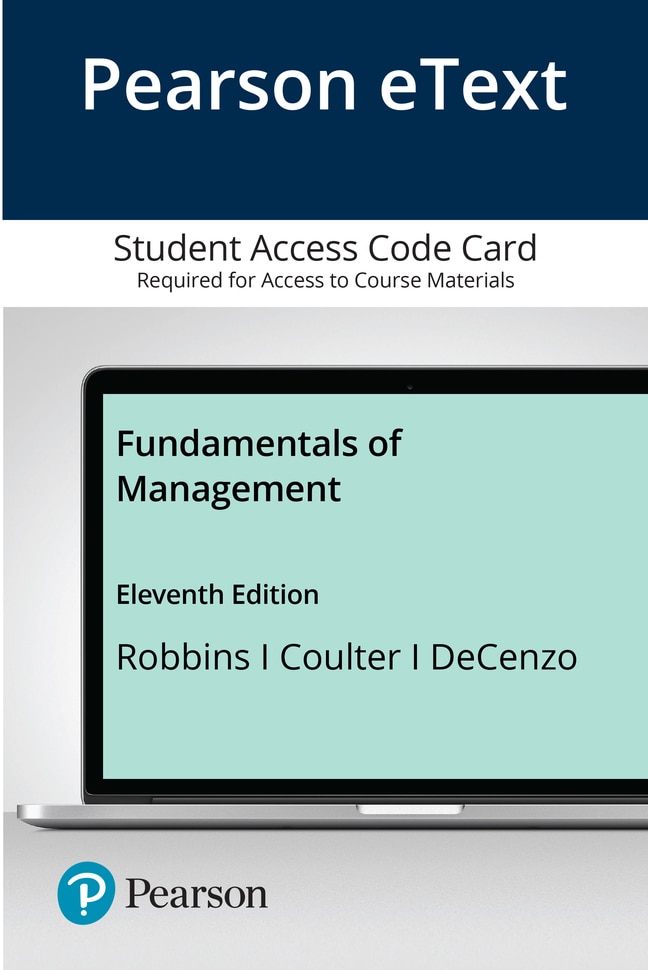 Pearson eText Fundamentals of Management -- Access Card