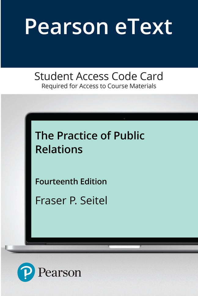 Pearson eText The Practice of Public Relations -- Access Card