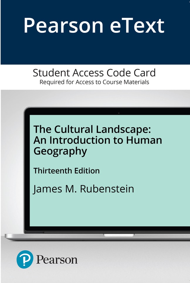 Human Geography Access Card, The Cultural Landscape 12th Edition