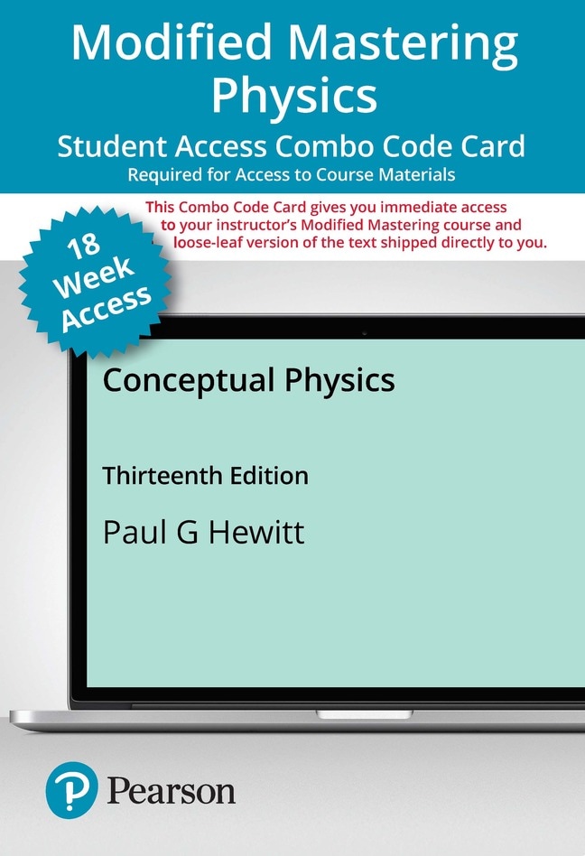 Modified Mastering Physics with Pearson eText -- Combo Access Card -- for Conceptual Physics