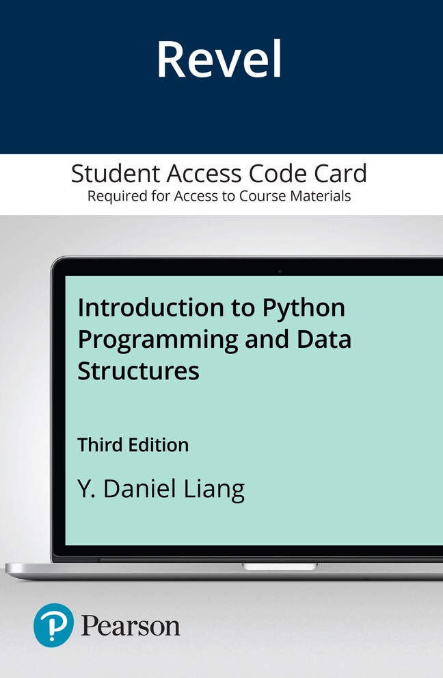 Revel for Introduction to Python Programming and Data Structures -- Access Card