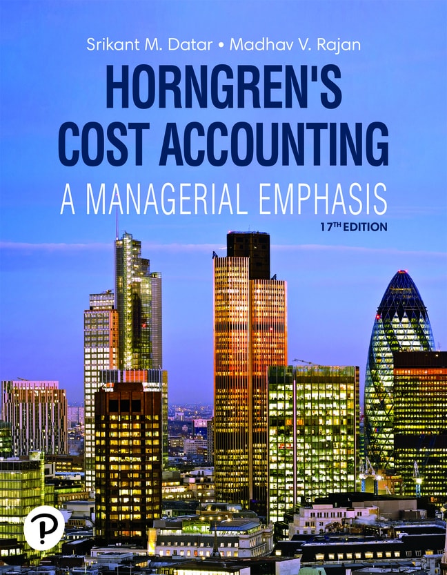 Horngren's Cost Accounting, 17th Edition