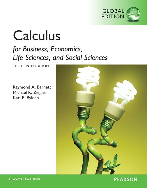 Ziegler & Byleen, Calculus for Business, Economics, Life