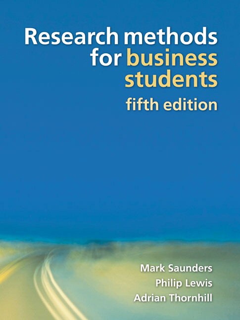 Research Methods for Business Students CourseSmart eTextbook